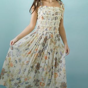 Free People MIDI Smocked dress